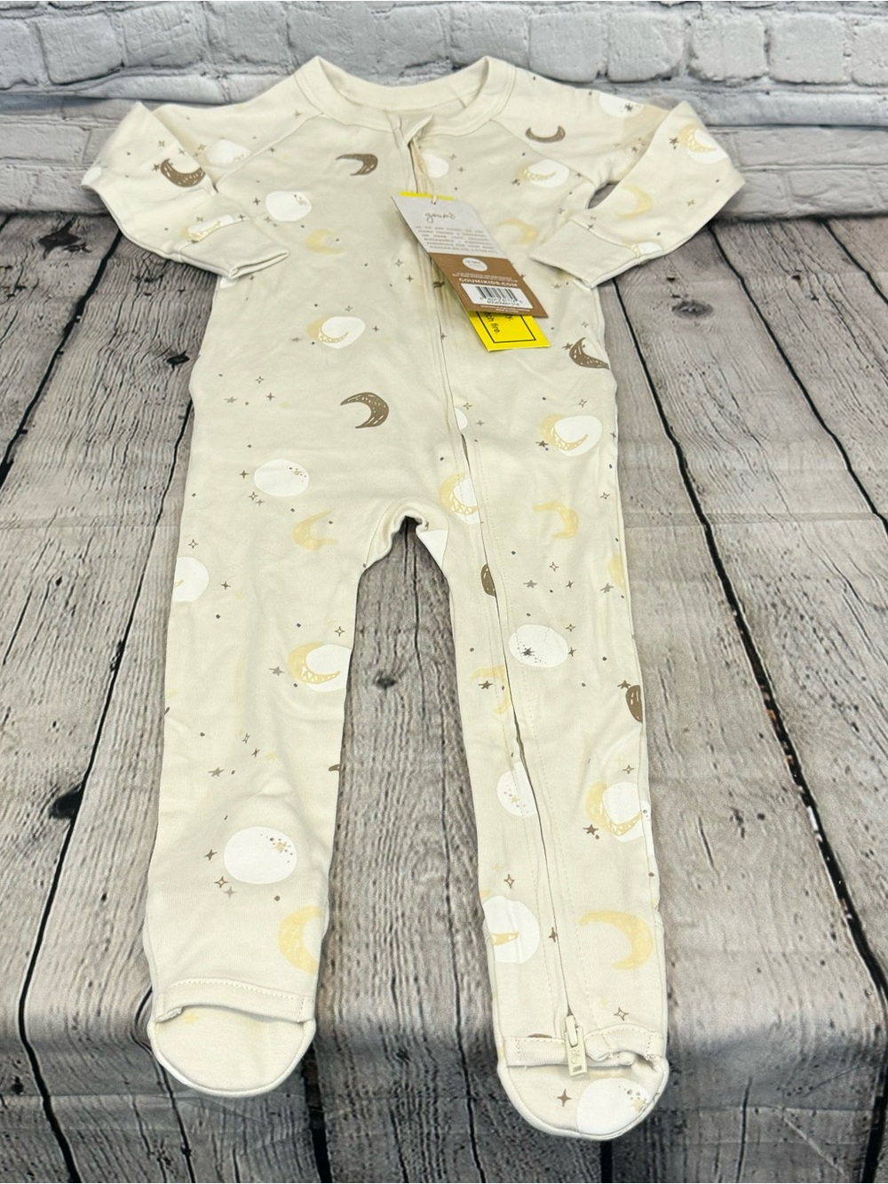 Goumi Moons and Stars Zippie Romper